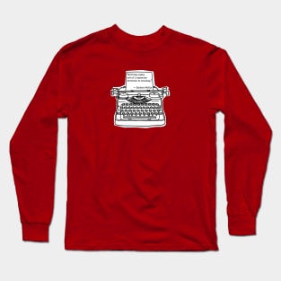 Welty Reading Comes Out, White Background and Border Long Sleeve T-Shirt